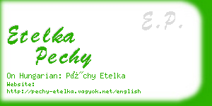 etelka pechy business card